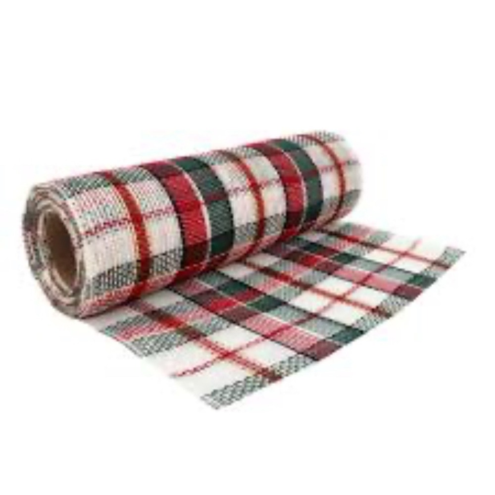 NEW Celebrate It Christmas Noel Mesh Ribbon 9.5 IN X 18 FT PER ROLL X 4 ROLLS